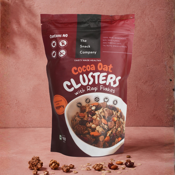 Cocoa Oat Clusters with Ragi Flakes