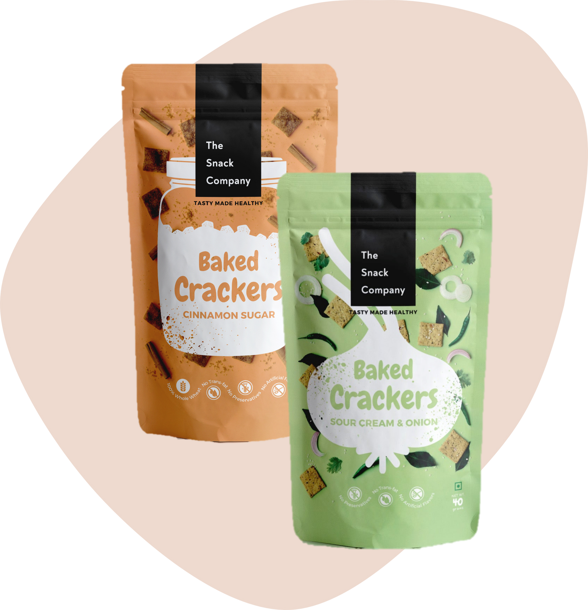 Assorted Baked Crackers Pack of 2