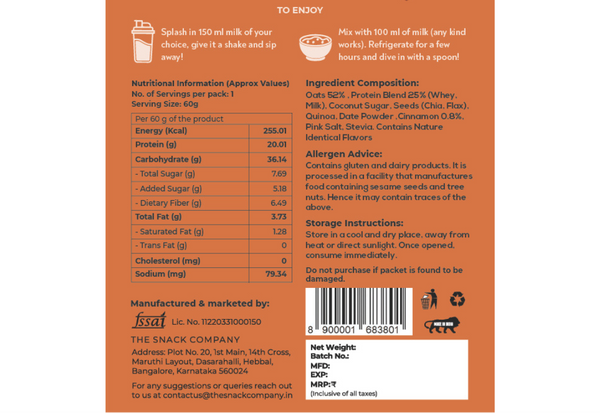 Cinnamon Spice PRO OATS