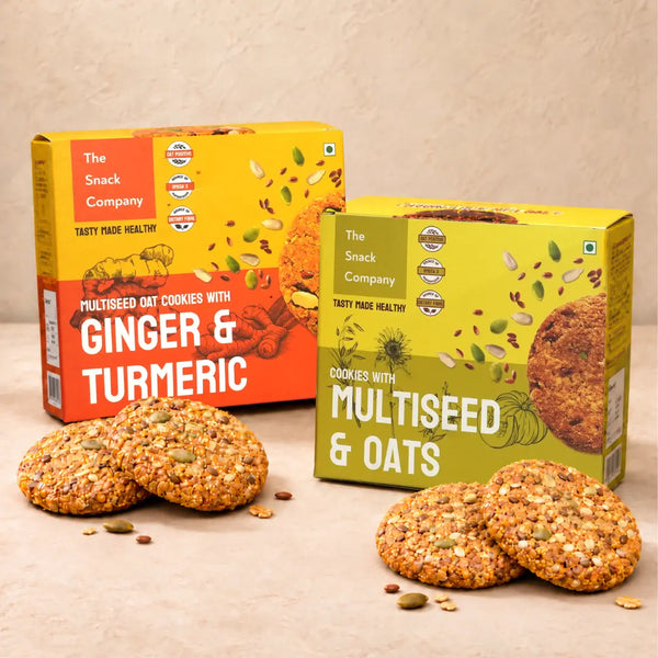 Multi Seed & Oats Cookies Combo (Classic & Ginger Turmeric)