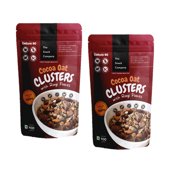 Cocoa Oat Clusters with Ragi Flakes