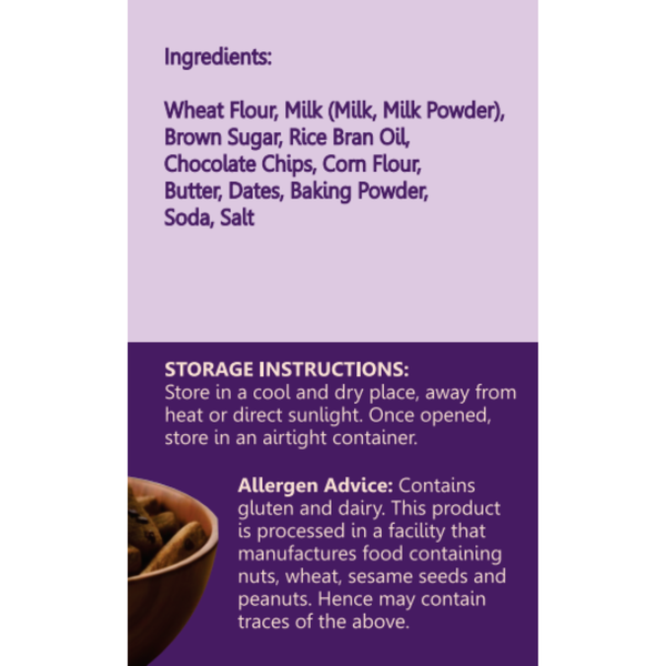 Date Chocochip 130 gm