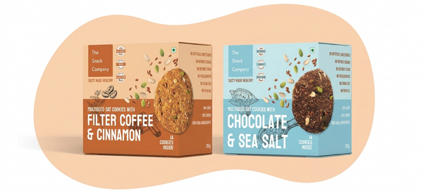 Multi Seed & Oats Cookies Combo (Chocolate Sea Salt & Filter Coffee Cinnamon)