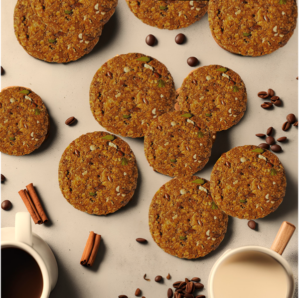 Multi Seed & Oats Cookies Combo (Chocolate Sea Salt & Filter Coffee Cinnamon)