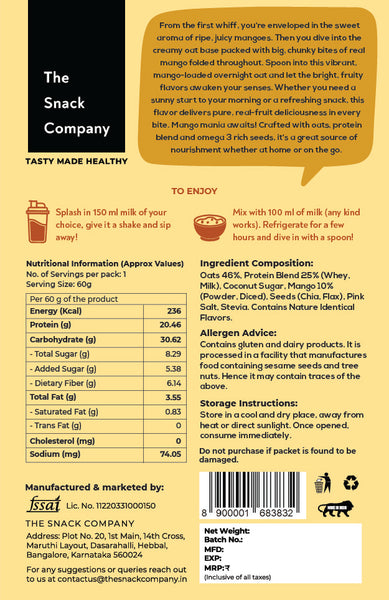 Mango Shake PRO OATS