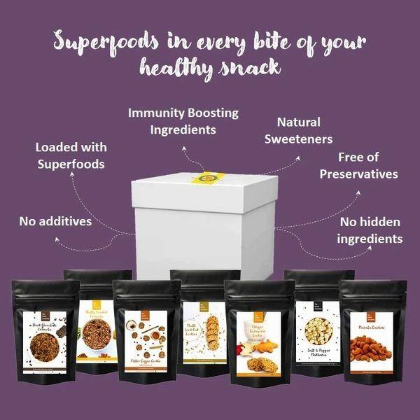 Healthy Hamper Box with Breakfast Cereals, Cookies & Snacks - THE SNACK COMPANY