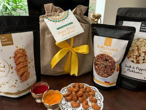 Eco-Friendly Gift Hamper With Healthy Snacks and Breakfast Cereals - THE SNACK COMPANY